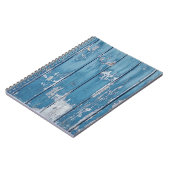 Carnet Bois turquoise et marron (Côté gauche)