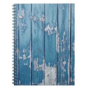 Carnet Bois turquoise et marron