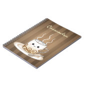 Carnet Boisson chaude de cacao de kawaii mignon (Côté gauche)