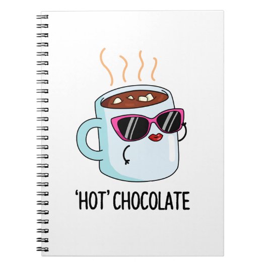 Carnet Boisson Drôle de Chocolat Chaud Pun (Devant)