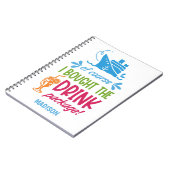 Carnet Boissons de croisière de nom personnalisé (Côté gauche)