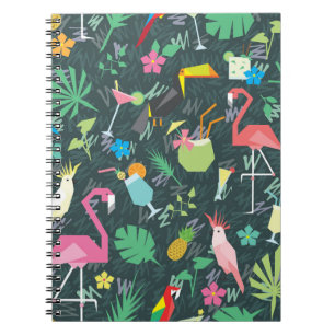 Carnet Boissons D'Oiseaux Tropicaux : Vibrant Sans Fil.