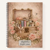 Carnet Boîte à couture vintage (Devant)