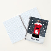 Carnet Boîte postale de Noël et Robin personnalisés (Intérieur)