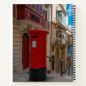 Carnet Boîte vintage rouge à Malte (Dos)
