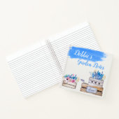 Carnet Boîtes de fleurs d'aquarelle personnalisées (Intérieur)