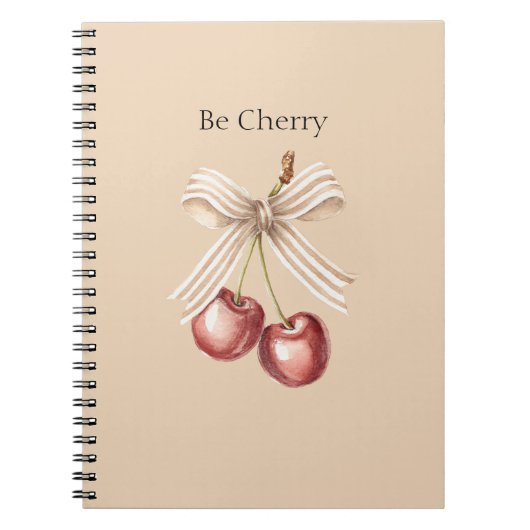 Carnet Bol à Crème Rouge Cerise (Devant)