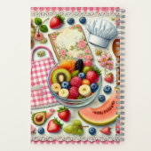 Carnet Bol de fruits entouré d'éléments de cuisine (Verso)