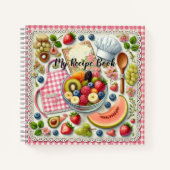 Carnet Bol de fruits entouré d'éléments de cuisine (Devant)
