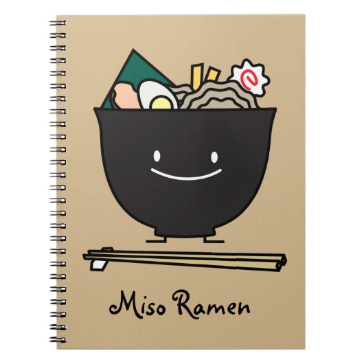 Carnet Bol heureux de Ramen (Devant)