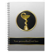 Carnet Bol médical Hygieia en or professionnel (Devant)