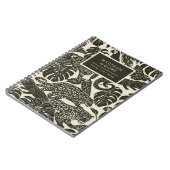 Carnet Bold Black and Cream Tropical Jungle Animals (Côté gauche)