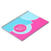 Carnet Bold Bright Fun Chic Cercles Abstraits Art Motif (Côté gauche)