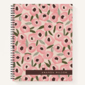 Carnet Bold Inky Floral Pattern | Hand-Drawn Botanical (Devant)