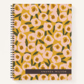 Carnet Bold Inky Floral Pattern | Hand-Drawn Botanical (Devant)