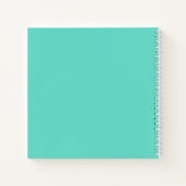 Carnet Bold Modern | White on aqua (Dos)
