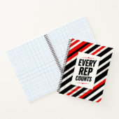 Carnet Bold Motivational Poster – “EVERY REP COUNTS” (Intérieur)