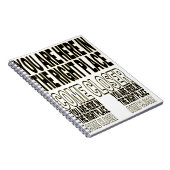 Carnet Bold Motivational Text (Côté Droit)