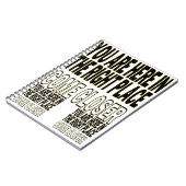 Carnet Bold Motivational Text (Côté gauche)