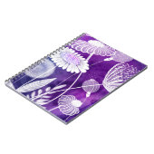 Carnet Bold Purple and Violet Wild Flower Art (Côté gauche)