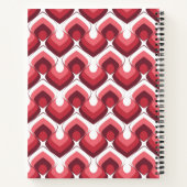 Carnet Bold Retro Modern Motif in Pinks (Dos)
