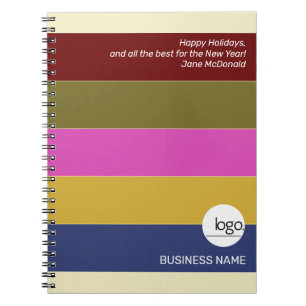CARNET BOLD STRIPES CORPORATE HOLIDATE CADEAUX LOGO D'AFF