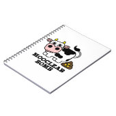 Carnet Bomb Mooclear drôle de vache jeu de mots (Côté gauche)