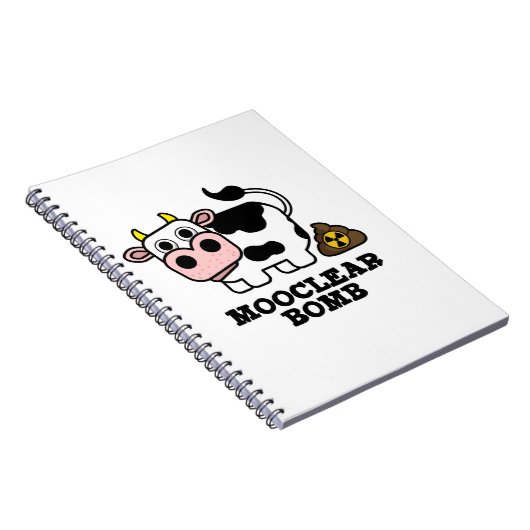 Carnet Bomb Mooclear vache drôle Pun (Côté Droit)