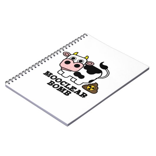 Carnet Bomb Mooclearre Vache Drôle Pun (Côté gauche)