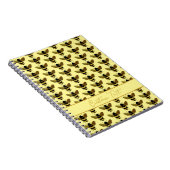 CARNET BOMBLEBEE OR BLACK BEE RÉPÉTER MOTIF JAUNE (Côté Droit)