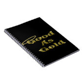 Carnet Bon comme l'or (Côté Droit)