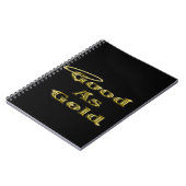 Carnet Bon comme l'or (Côté gauche)