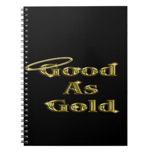 Carnet Bon comme l'or (Devant)