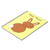 Carnet Bon lapin de Pâques Noteb personnalisable (Côté gauche)