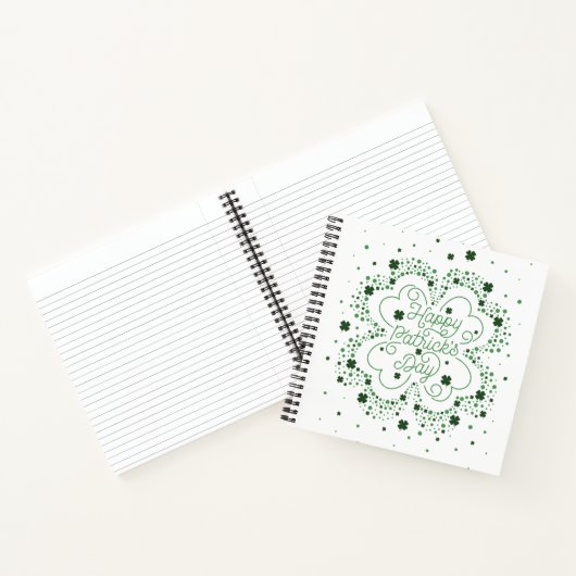 Carnet Bon ordinateur portable St. Patrick's Day Sq (Intérieur)
