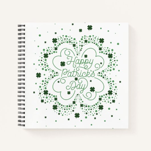 Carnet Bon ordinateur portable St. Patrick's Day Sq (Devant)