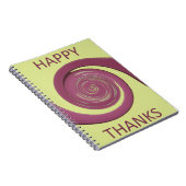 Carnet Bon thanksgiving Texte Art Design. (Côté Droit)