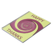 Carnet Bon thanksgiving Texte Art Design. (Côté gauche)