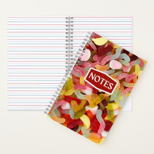 Carnet Bonbons Gummy Coloré (À l'intérieur)