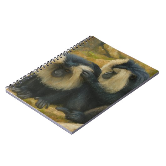 Carnet Bond Macaque - Rituel Grooming (Côté gauche)