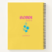 Carnet Bondi Beach, Travel Art, Preppy, Jaune, Rose (Dos)