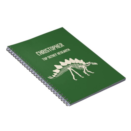 Carnet Bones de Stegosaurus Dinosaur creuser (Côté Droit)