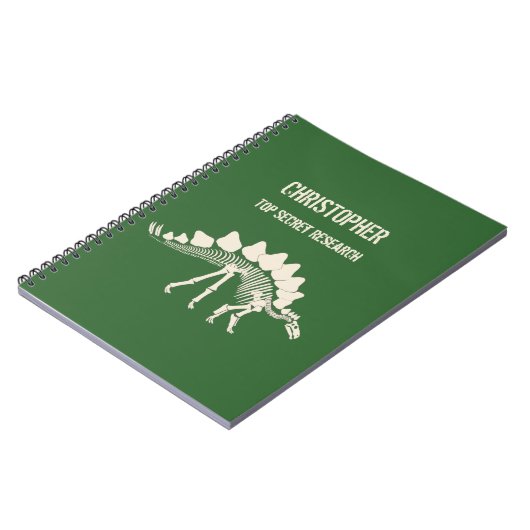 Carnet Bones de Stegosaurus Dinosaur creuser (Côté gauche)