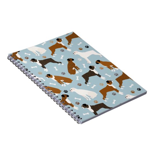 Carnet Bones et pattes de chien de boxe (Côté Droit)