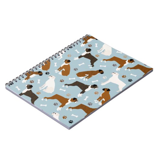 Carnet Bones et pattes de chien de boxe (Côté gauche)