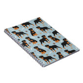 Carnet Bones et pattes de chien Rottweiler (Côté Droit)