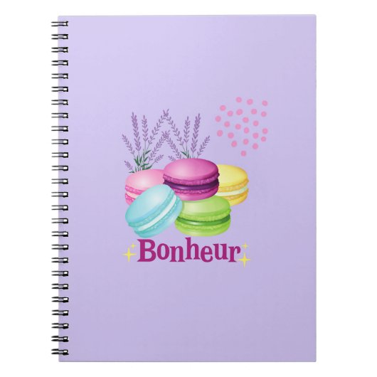 Carnet Bonheur Macarons (Devant)