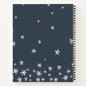 Carnet bonhomme de neige personnalisé enfant festif drôle (Dos)