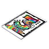 Carnet Bonjour 3e année 3e année Enseignant Tie Dye Back (Côté gauche)