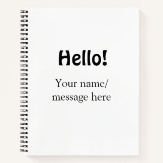 Carnet Bonjour ajouter un message de nom simple minimum é